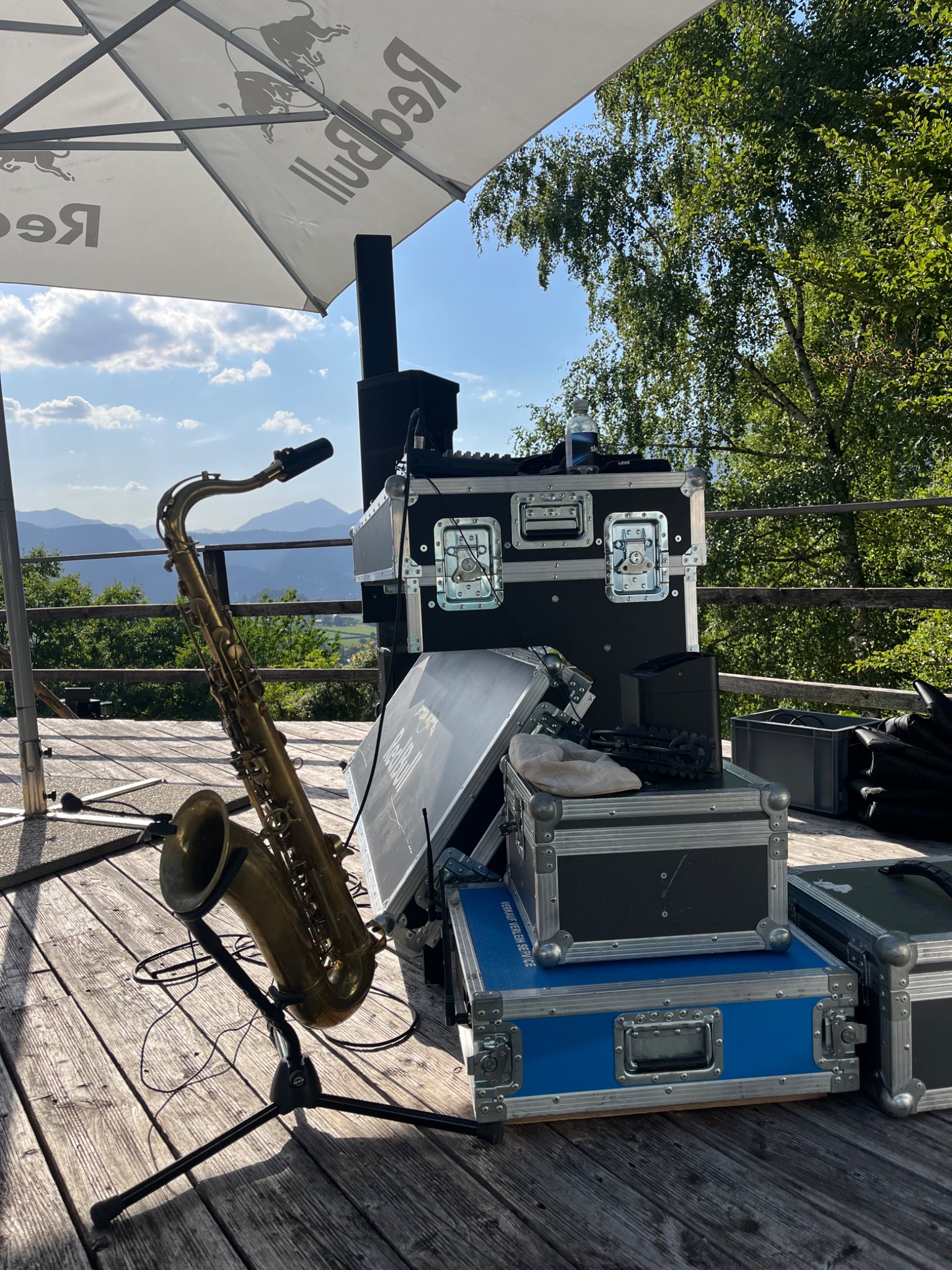 Live-Saxophon bei einer Veranstaltung